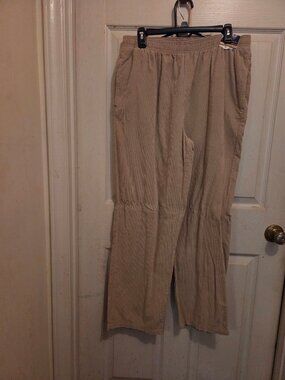 Basic Editions Womens Corduroy Pants Size large